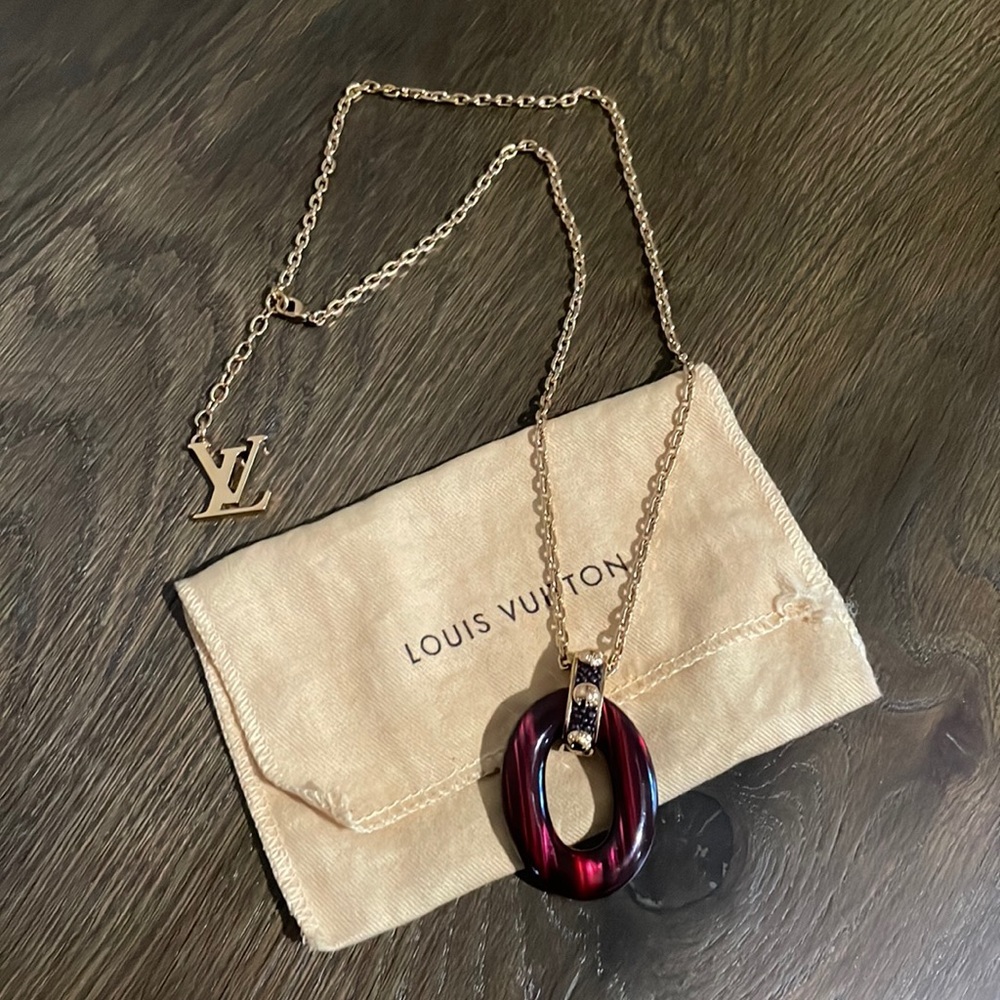 Authentic Louis Vuitton Gimme A Clue Pendant Necklace
